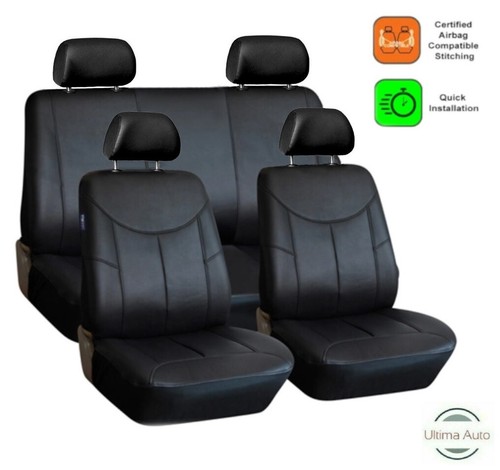 Pcs full set black leather - pcs,
