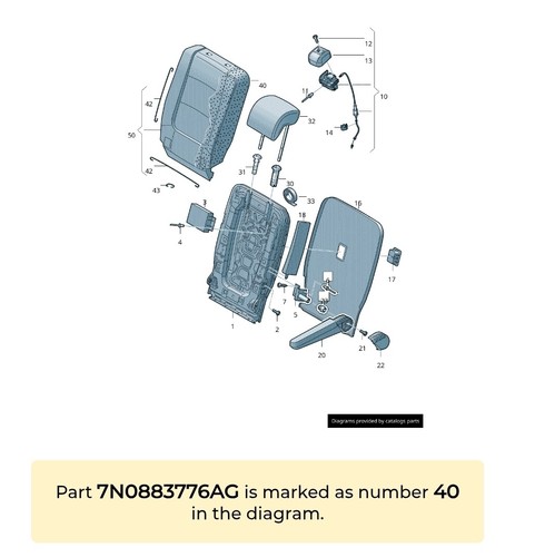 7n0883775ag seat alhambra - 7n0883775ag,